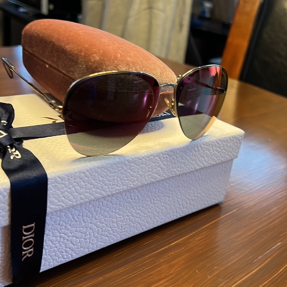 Miu-miu Aviators 140 purple mirrored lenses - Picture 6 of 15